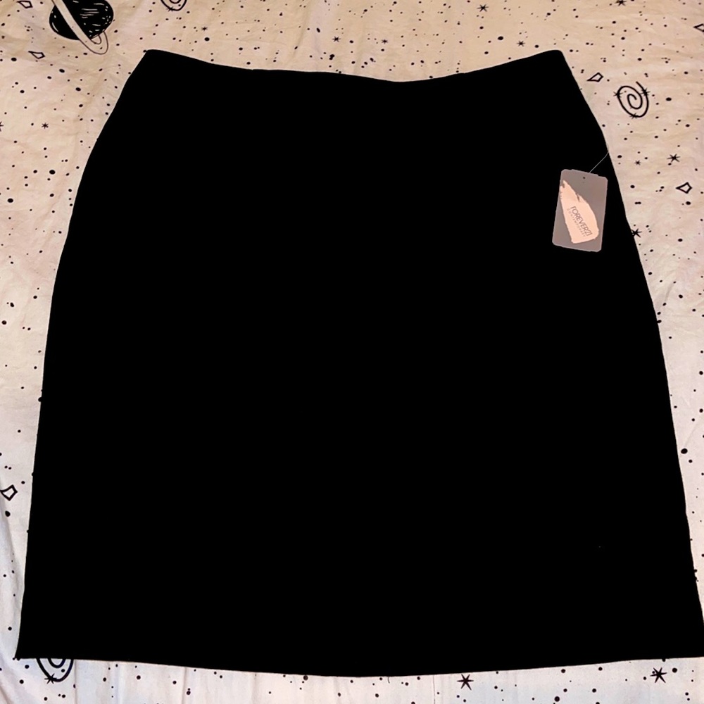 Black pencil skirt